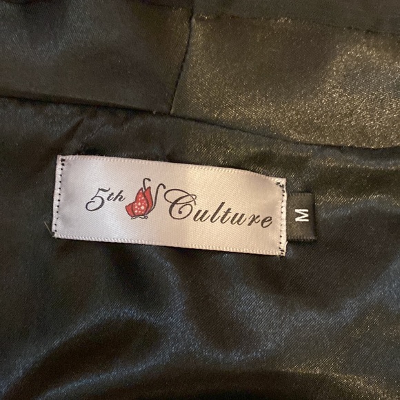 5th Culture Black Dress Beaded Sleeves - Picture 7 of 9